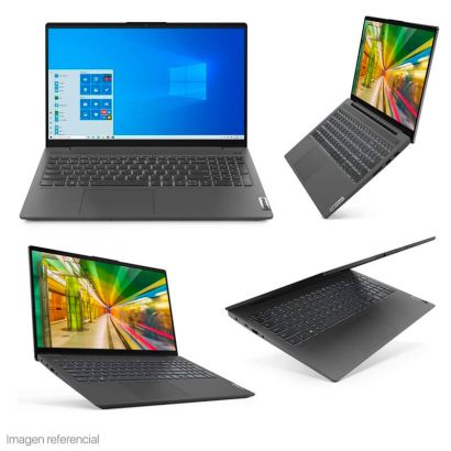 Notebook Lenovo IdeaPad 5, 15.6" FHD, Procesador AMD Ryzen 7 5700U, Memoria RAM 16GB DDR4, Disco duro 256GB SSD M.2  + 1TB HDD 540